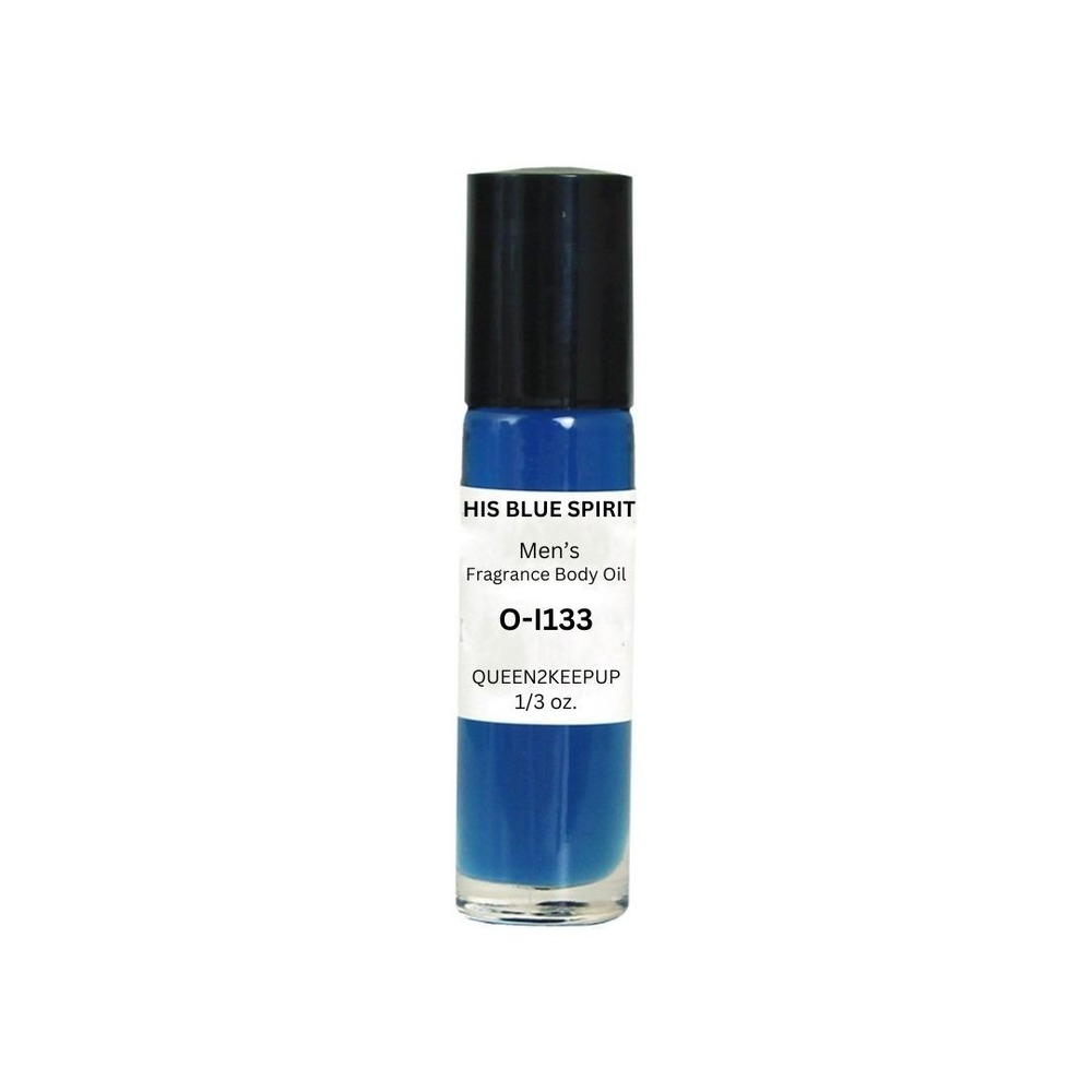 His Blue Spirit (Men) Body Oil 10 ml Fragrance All Natural 1/3 oz Roll-On Scent